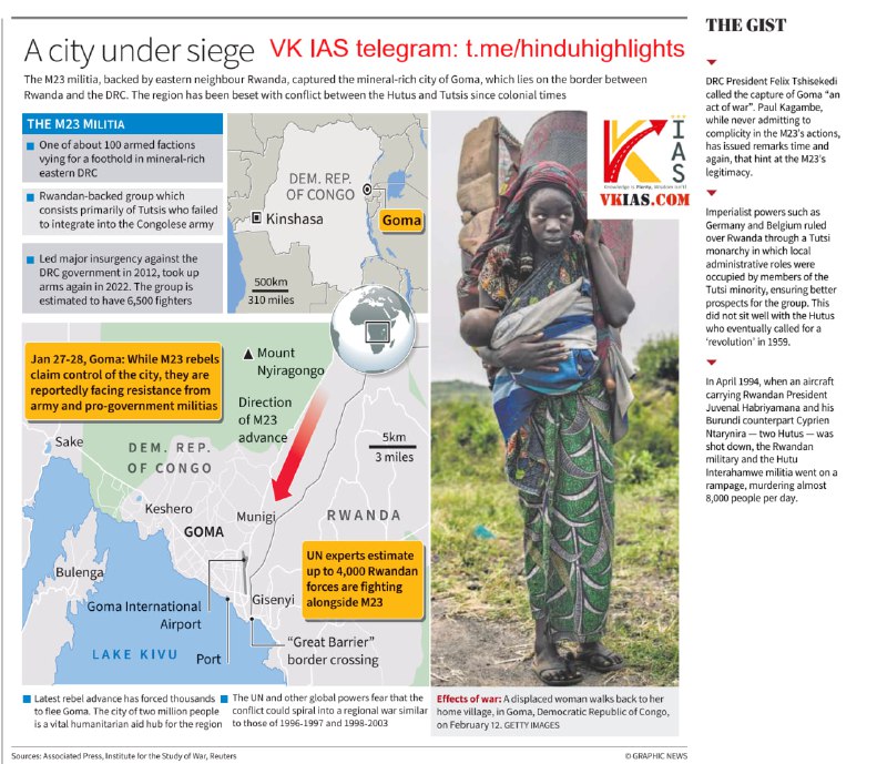 [***#Geography***](?q=%23Geography)[***#Placesinnews***](?q=%23Placesinnews)[***#IR***](?q=%23IR) ******✅***What is happening in DRC?