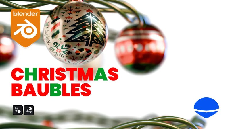 Christmas Bauble in Blender Geometry Nodes …