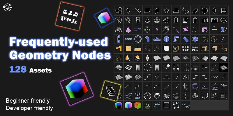 Nodes-22 Geometry Node Presets for Developers …