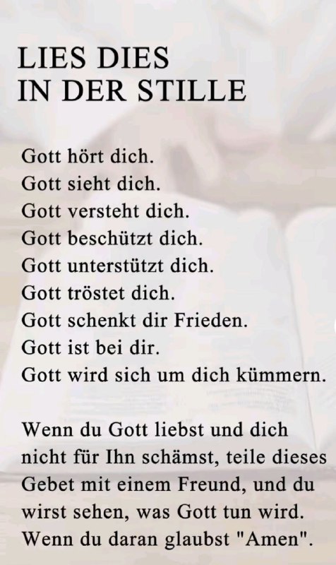 Ich teile gerne mit vielen Menschen, …
