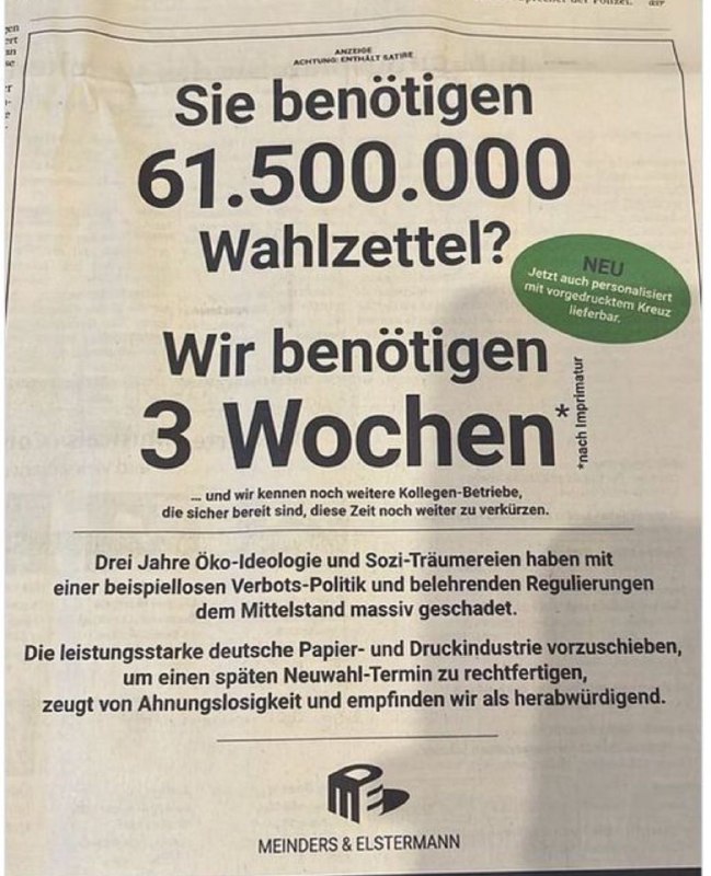 Die Industrie lässt sich nicht verarschen!