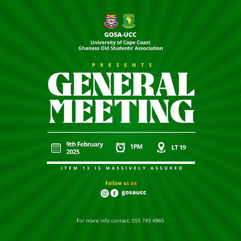 ***‼️*** **INVITATION TO GENERAL MEETING** ***‼️***