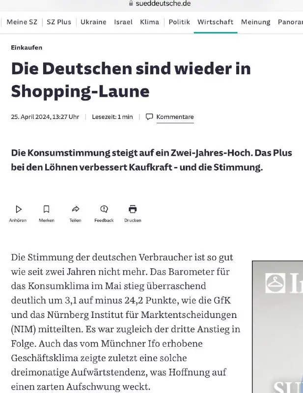 **Die Deutschen in Shopping-Laune***‼️******‼️*****