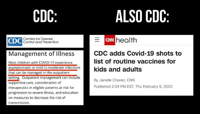 The CDC’s own website concedes that …