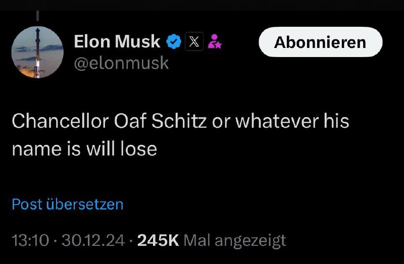 ***🇺🇸*** ***🇩🇪*** **Altro attacco di Elon …