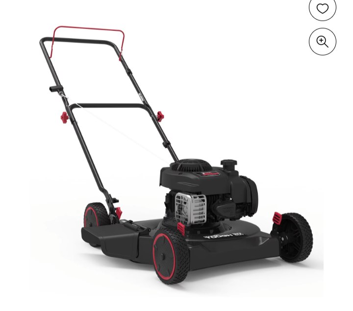 Hyper Tough Gas Push Mower Only …