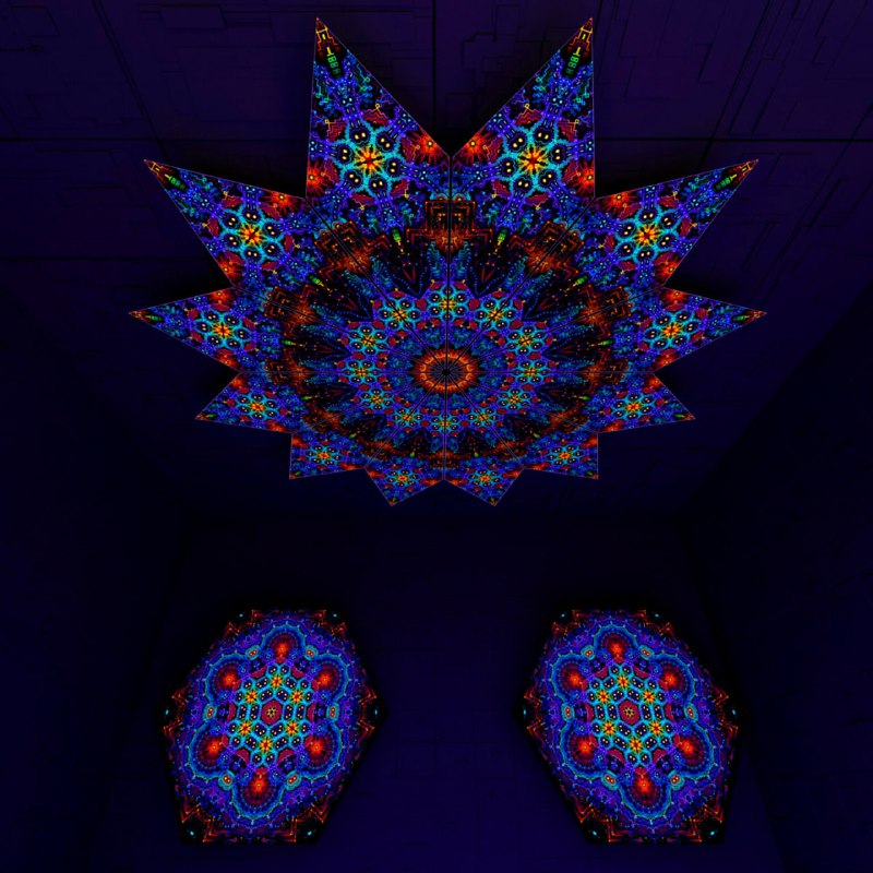 [globalsect.org](https://globalsect.org/p/deco/katedra-fractal3-psychedelic-uv-reactive-canopy-12-petals-set/)