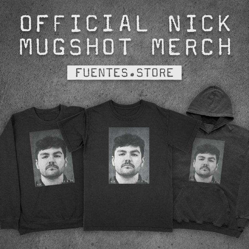 ***🚨*** OFFICIAL NICK MUGSHOT MERCH ***🚨***