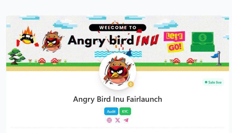 *****🚀***** [#AngryBirdInu](?q=%23AngryBirdInu) **Presale has started!