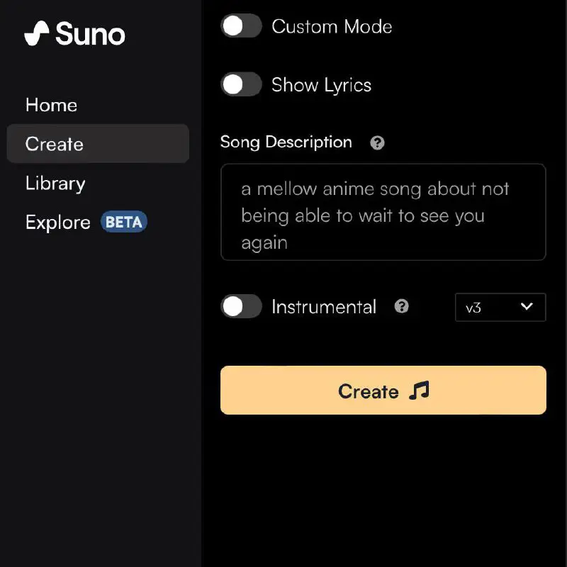 [suno.com](http://suno.com/) - сайт, где можно создать …