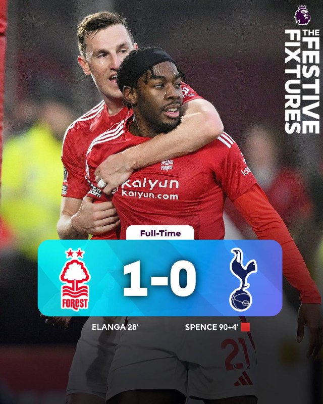 FT | Nott’m Forest 1-0 [Spurs](https://t.me/Tottenhm)