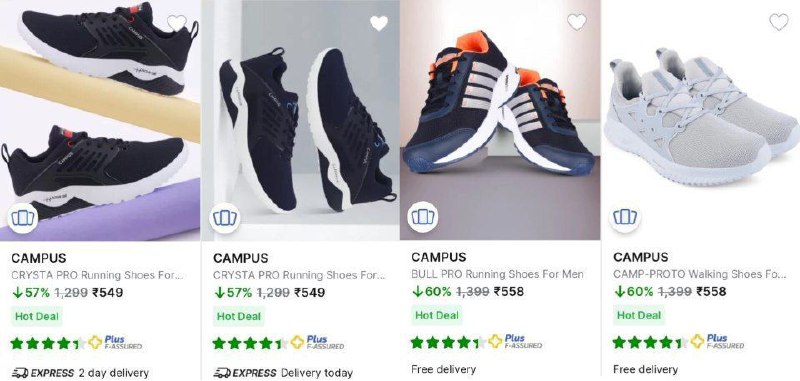 Campus Men Shoes From ₹549