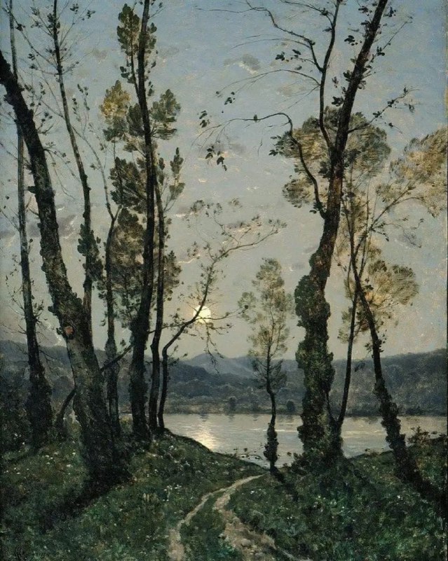 *Clair de lune* by Henri-Joseph Harpignies,