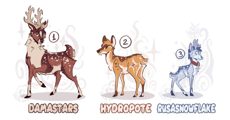 ***✨*** **ADOPTABLE DEER'S** *****✨*****