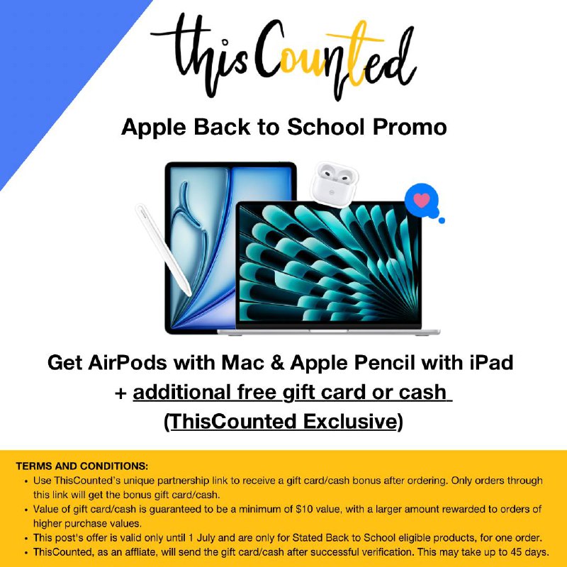 **Apple’s Back to School promotion is …