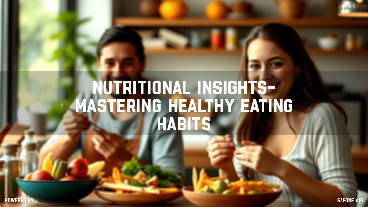 **Nutritional Insights- Mastering Healthy Eating Habits**