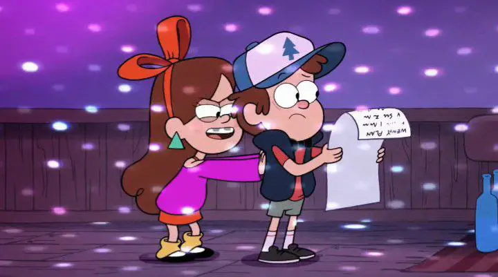 Mabel calls Dipper **Goofus** to tease …