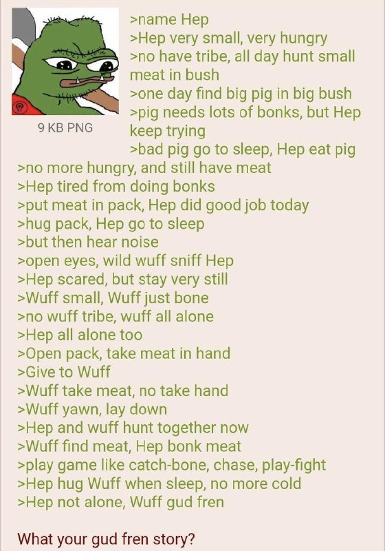 prehistoric anon’s story