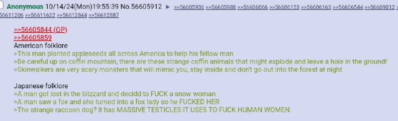 Anon talks about Japanese folklore