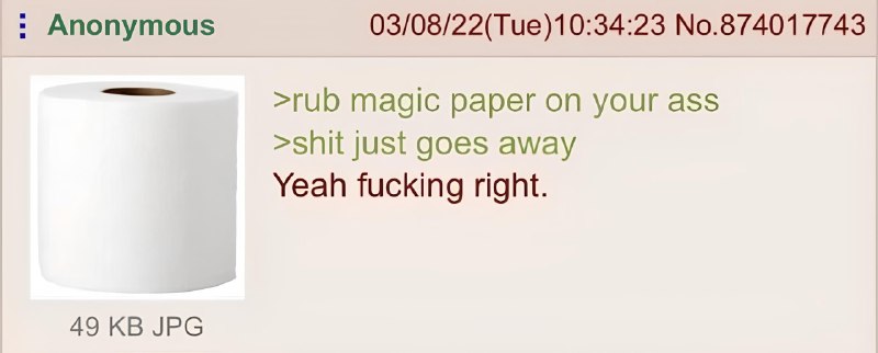 Anon doesn't believe in witchcraft