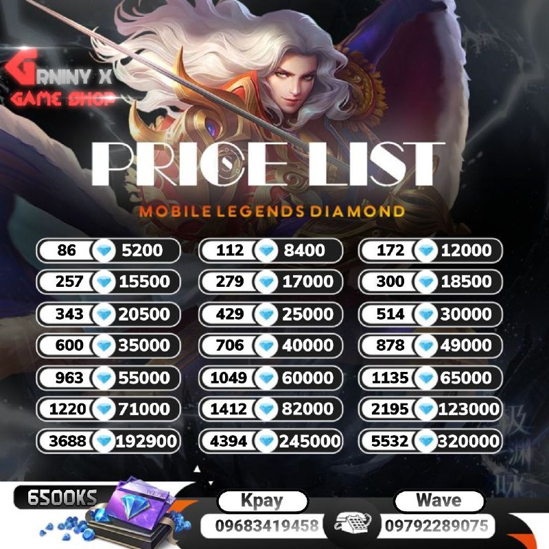 Mlbb dia price list