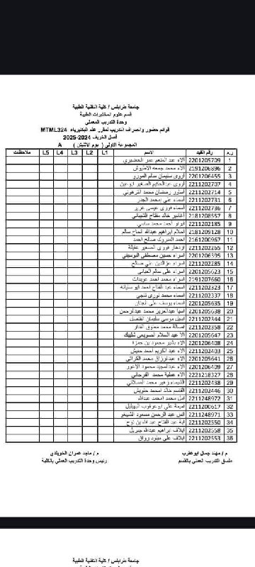 عملي المجموعة A ?