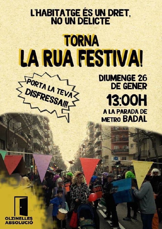 ***⚠️*** **RUA OLZINELLES ABSOLUCIÓ** ***⚠️***