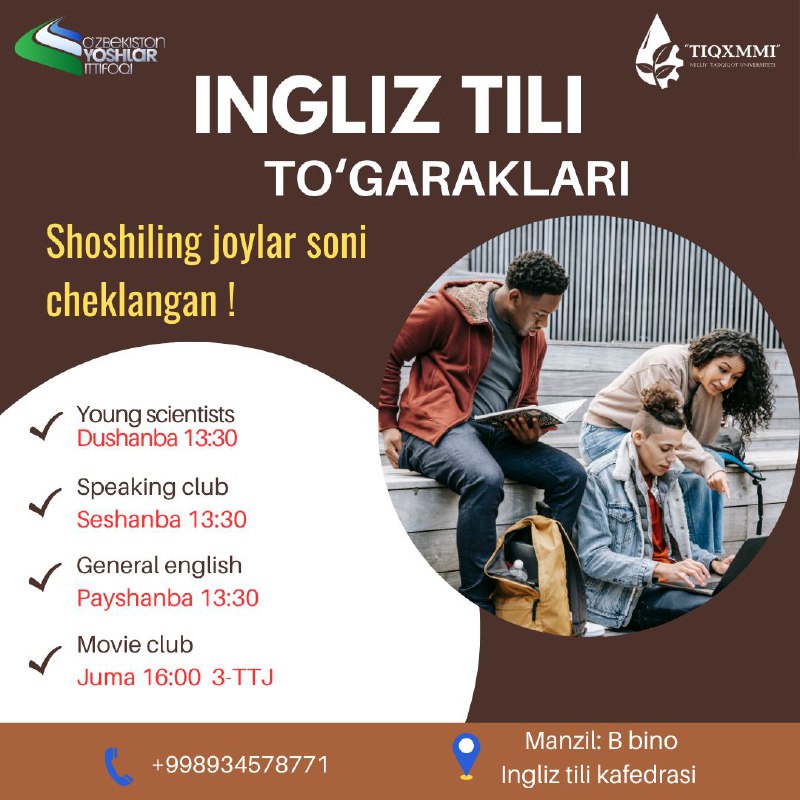 ***#Yoshlar\_ittifoqi#Ingliz tili kafedrasi