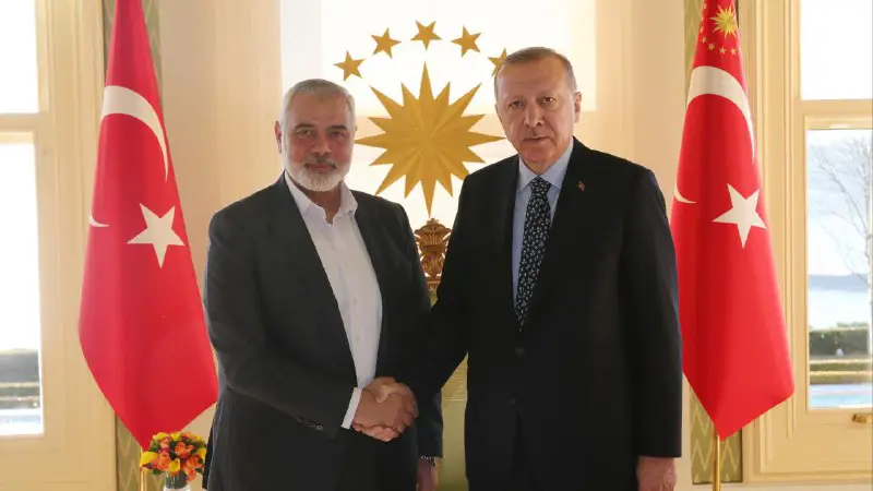 Cumhurbaşkanı Erdoğan, Hamas Siyasi Büro Başkanı …