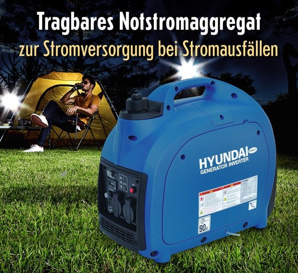 *****‼******‼***Minus 50%***‼******‼***Hyundai-Stromgenerator HY2000Si