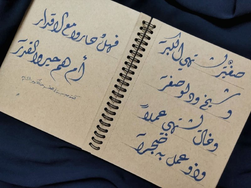 صَــغِــيـرٌ يَـطْـلُـبُ الْـكِـبَـرَا