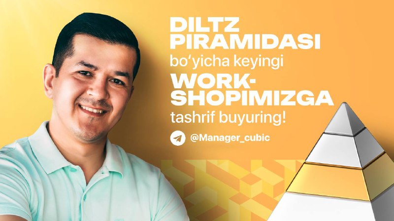 Cubic Workshop doirasida "Diltz piramidasi" asosida …