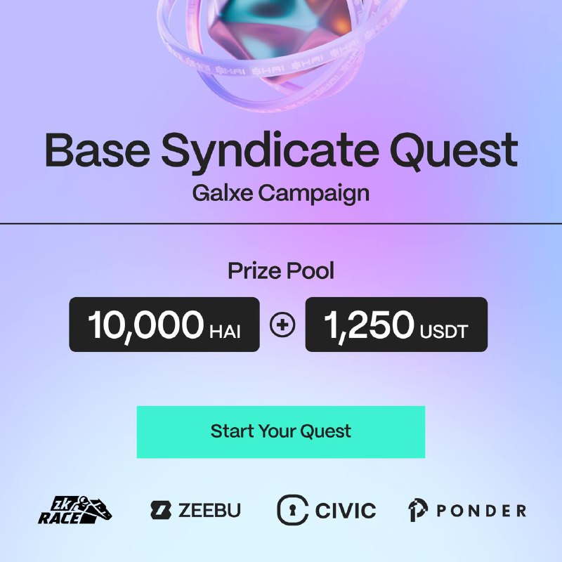 **Base Syndicate Quest Is Live ***🚀*****