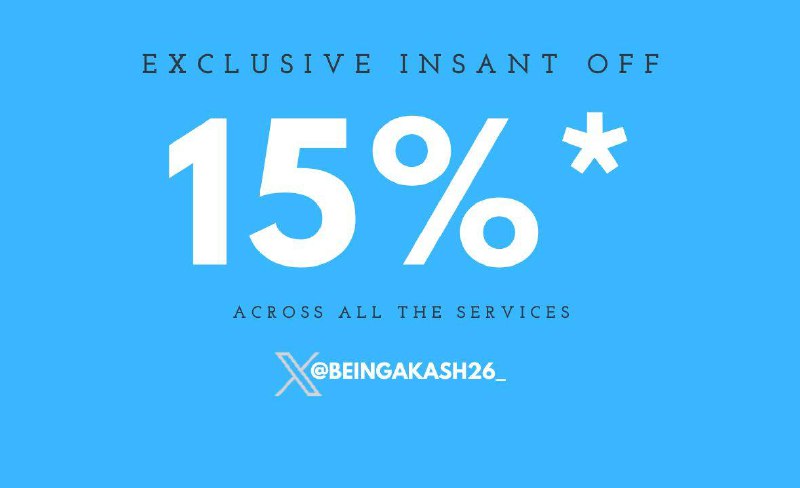 **[15% INSTANT OFF]