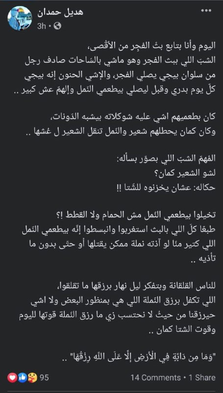 مما كتبتُه الشهيدة الطيبة هَديل حمدان