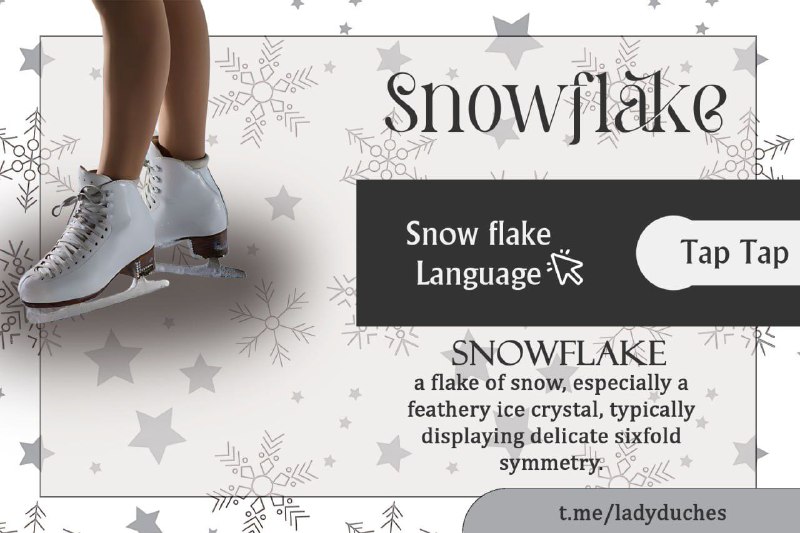𝙎𝙣𝙤𝙬 𝙁𝙡𝙖𝙠𝙚 [𝗹𝗮𝗻𝗴𝘂𝗮𝗴𝗲](https://t.me/setlanguage/snowflak)