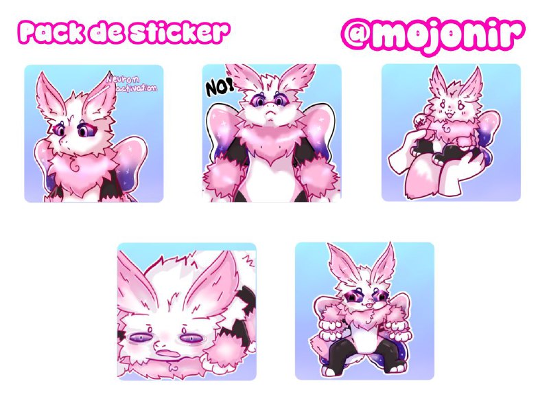 Pack de sticker para [@mojonir](https://t.me/mojonir)