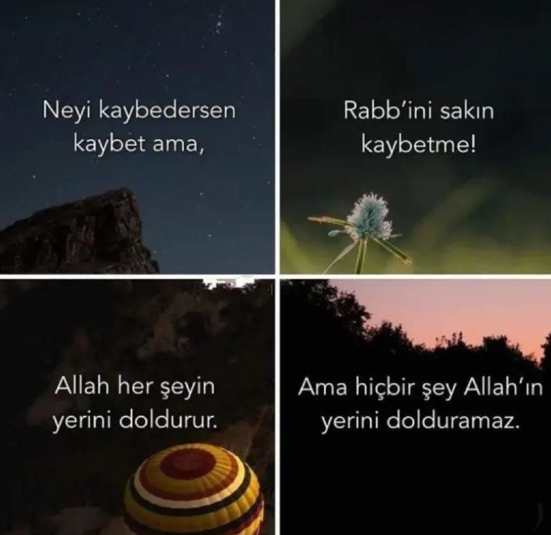 Neyi kaybedersen kaybet ama, Rabbini sakın …