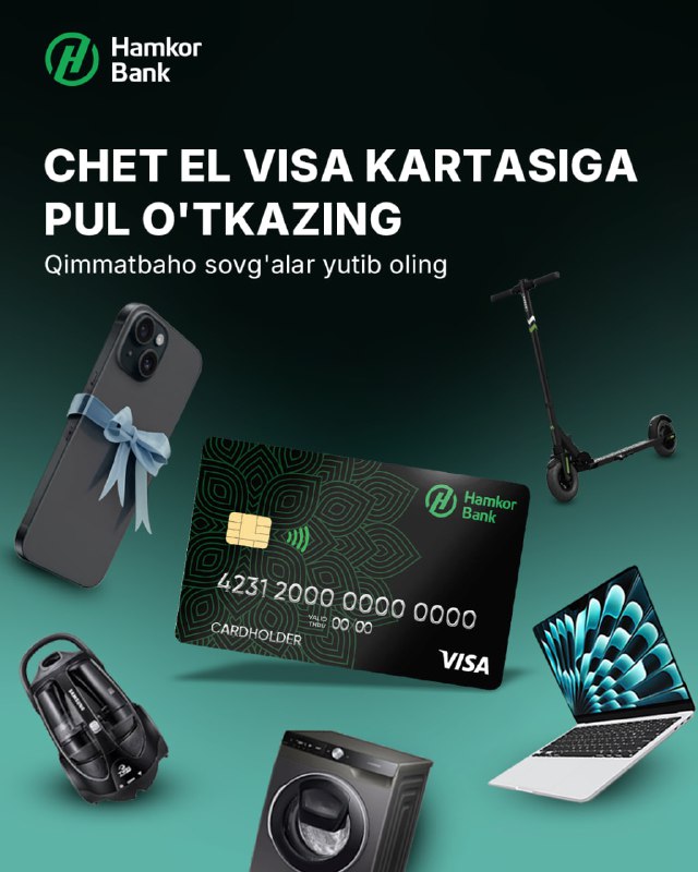 ***🎁*** **Hamkorbank va Visa aksiyasining 2-bosqichida …