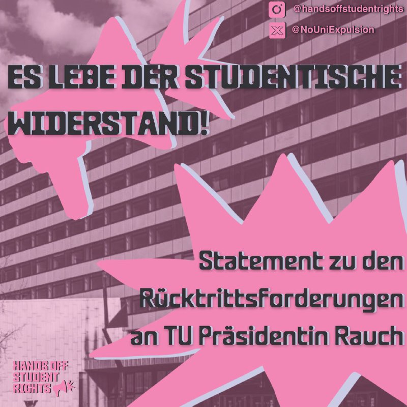 unser statement zu den rücktrittsforderungen an …