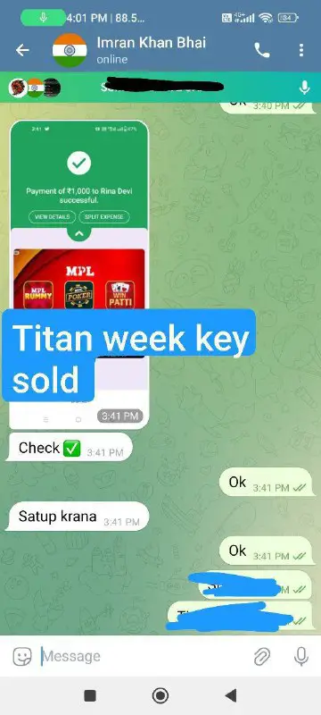Titan week key sold ***😍***