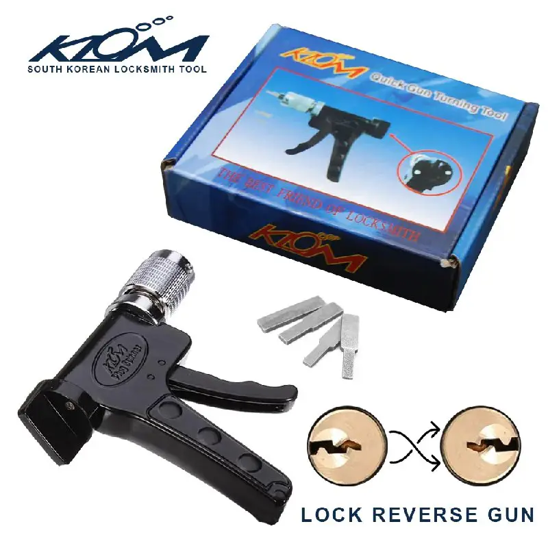 Klom Advanced Plug Spinner Reversing Quick Gun Turning Tool Use Reverse Pin Tumbler Cross Auto Locks For Locksmith;Original price: BRL …