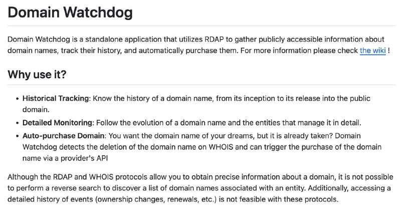 ***🔍*** **Domain Watchdog**