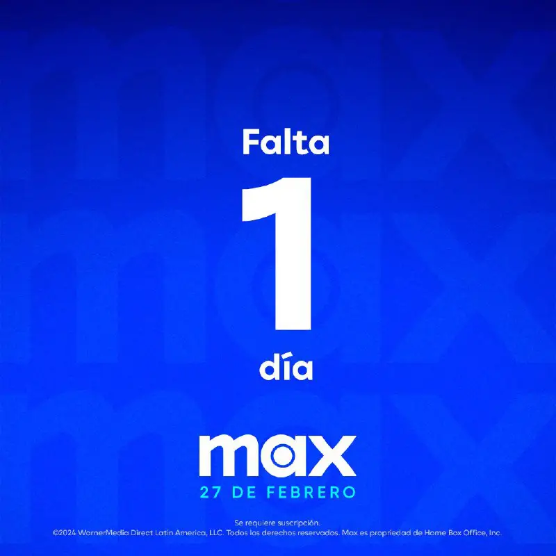[HBO Max Latinoamérica. (Twitter)](https://twitter.com/HBOMaxLA/status/1762115423279906820)