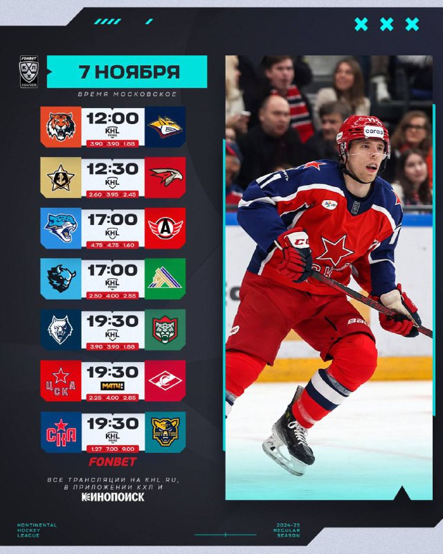 Расписание игрового дня ***🏒***