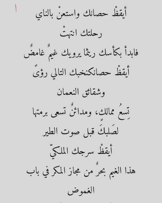 تحت عنوان «يقظة المعنى» يقول قاسم …
