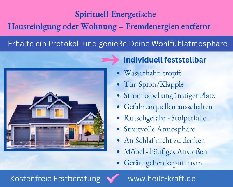 **Du strebst eine Haus- oder Wohnungsreinigung …