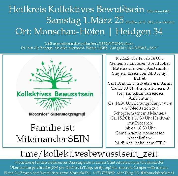 **HEILKREIS KÖLN/BONN/EIFEL mit Riccardo ***💚*** 28.2. …