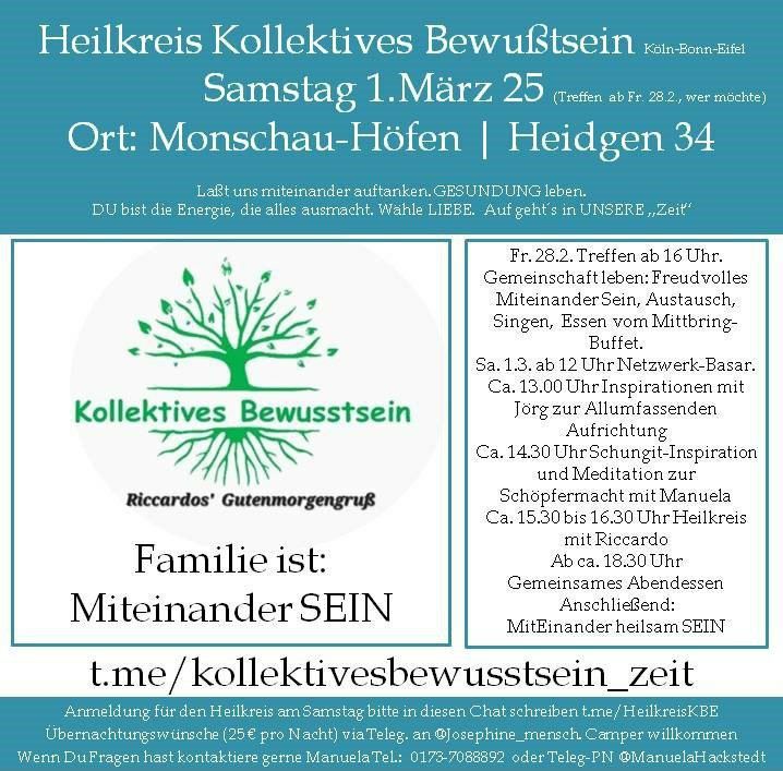 **HEILKREIS KÖLN/BONN/EIFEL mit Riccardo ***💚*** 28.2. …