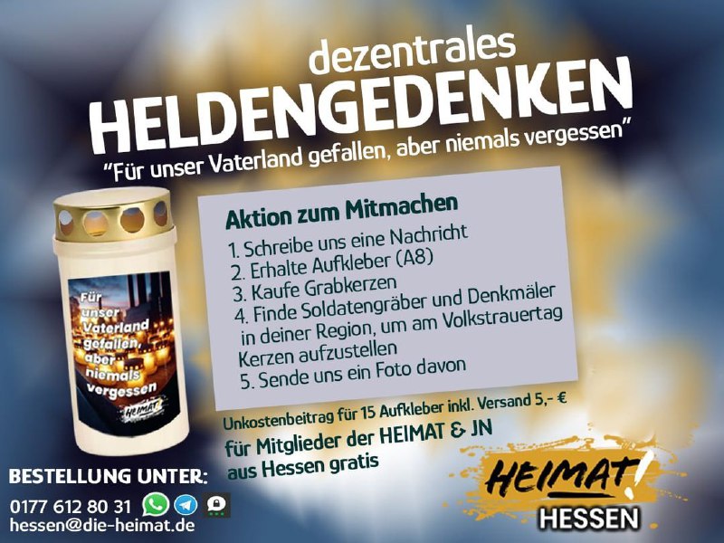 Dezentrales Heldengedenken für jedermann.